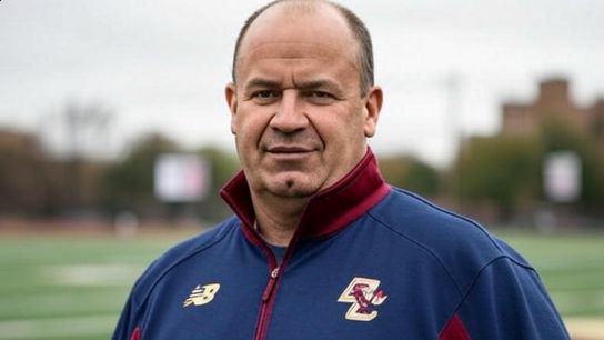 Boston College becomes first New Balance football school. Photo by AI generated image